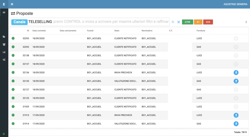 Modulo TELESELLING ENTERPRISE